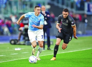 Last Gasp Marusic Heads Lazio To Win Over Juventus Gulf Times