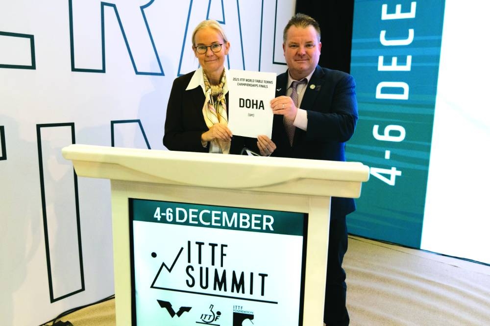 Doha named to host ITTF Worlds 2025 Gulf Times