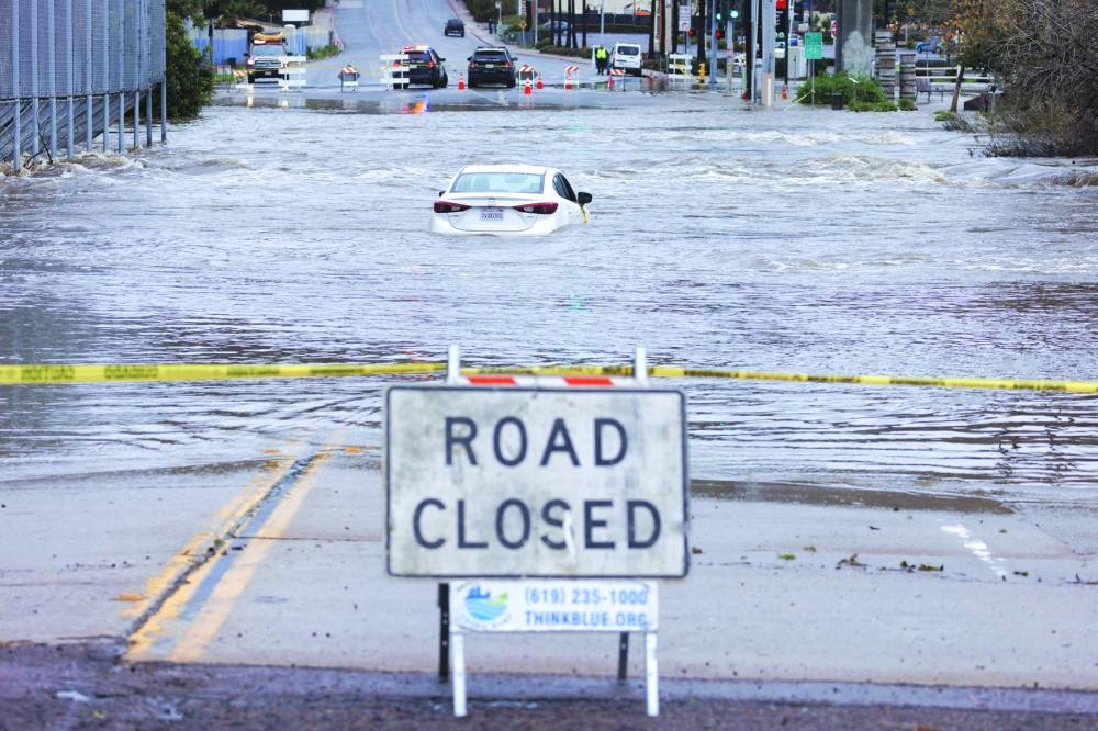 California rainstorm death toll rises to 20 - Gulf Times