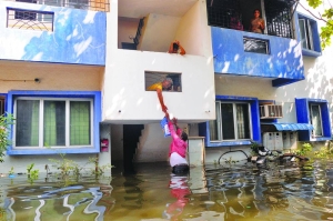 Residents stranded in Chennai after widespread flooding