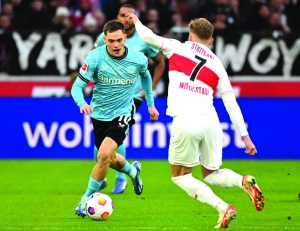 Leverkusen Held 1-1 At Stuttgart For 2nd Straight Draw - Gulf Times