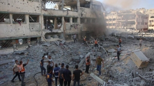 Gaza civil defence says Israel strike on school kills seven