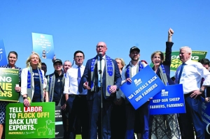 Australian farmers protest animal, environment policies