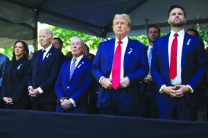 Harris and Trump attend 9/11 memorial after brutal debate