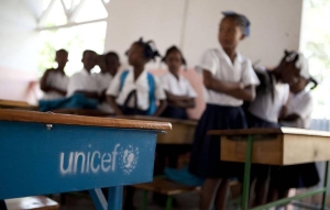 Right to education for thousands of displaced children in Haiti at risk : UNICEF