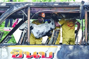 At least 23 killed in Thai bus inferno