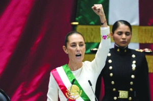 Mexico’s first woman president takes office