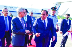 India’s foreign minister in Pakistan for rare visit