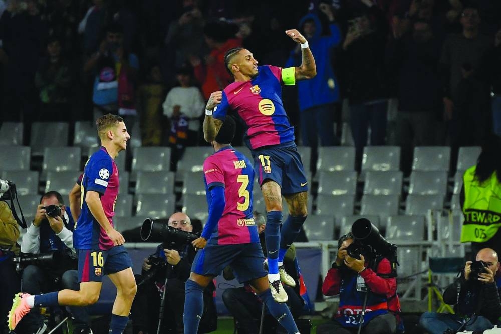 Raphinha nets hat-trick as Barca thrash Bayern 4-1