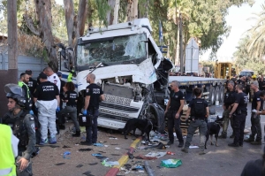 One dead, dozens hurt in Israel truck ramming