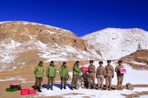 Indian, Chinese troops gift sweets at contested border