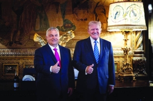 Readying to celebrate, Orban bets on Trump victory