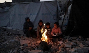 Gazans in displaced camps face harsh winter after Israeli devastation of 85% of Gaza’s territory