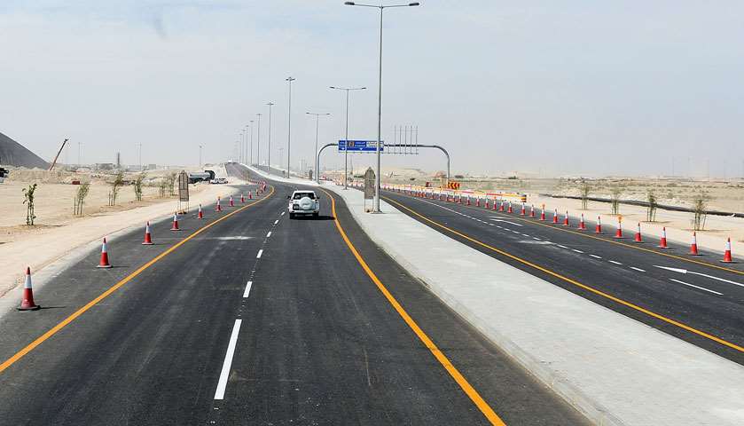 The partially opened Al Khor-Doha Expressway - Gulf Times