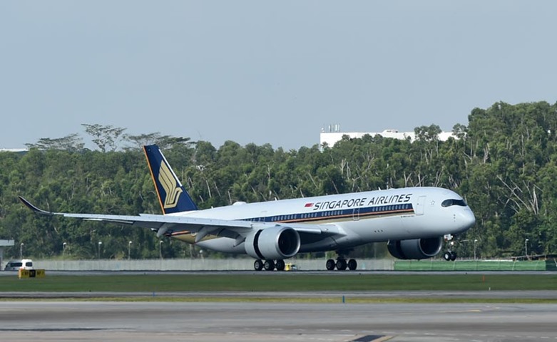 Singapore Airlines Airbus A350-900 Lands In Changi - Gulf Times