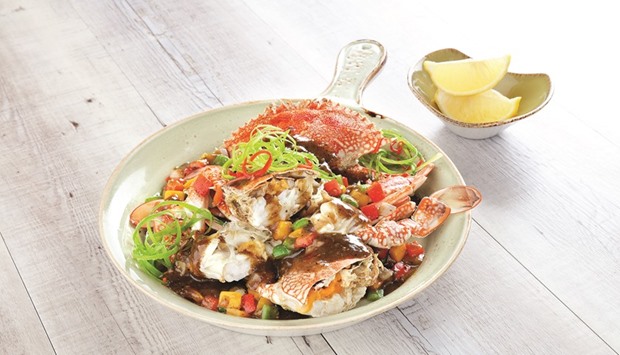 SEA CHANGE: The meaty alimasag (black pepper blue sea crab).  Maxu2019s Doha introduced the lip-smacking seafood promotion to offset a possible u201cmenu fatigueu201d.