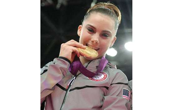 US gymnast McKayla Maroney.