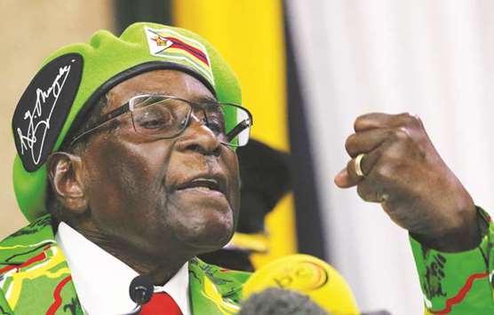 Mugabe ... eye of the storm