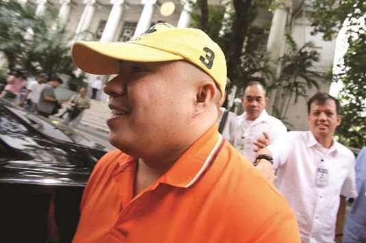 A recent photo shows Russel Salic at a hearing at the Department of Justice (DOJ) in Manila.