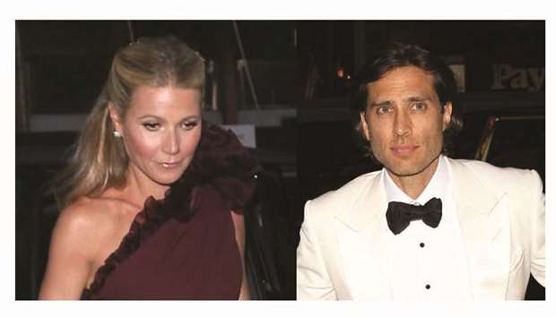 COUPLE: Gwyneth Paltrow, left, and Brad Falchuk had been together for four years before getting married.