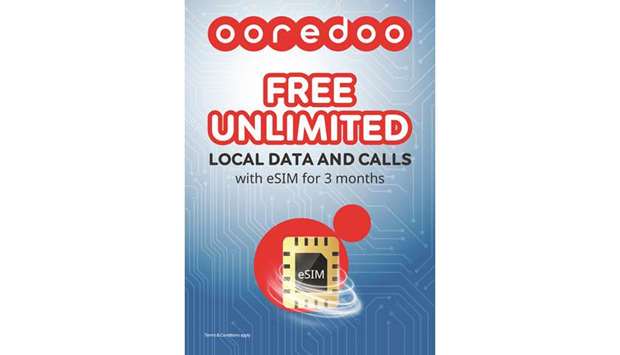 Ooredoo has announced that all customers who make the switch to eSIM technology with Qataru2019s biggest mobile network on a compatible device will enjoy a reward of free unlimited local calls and data for three months.