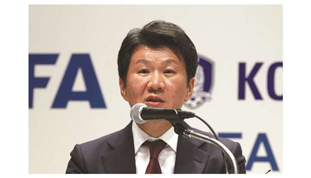 Korean Football Association president Chung Mong-gyu.