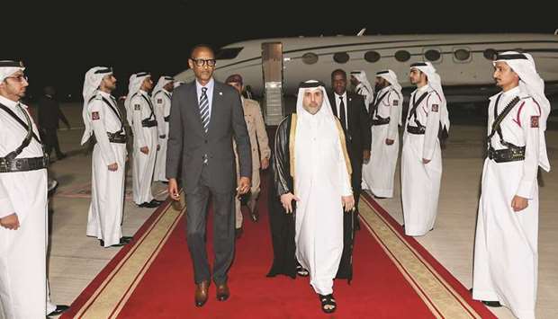 Rwandan President Arrives In Doha - Gulf Times