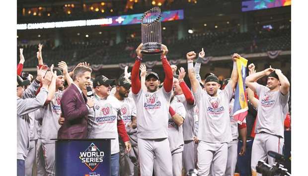 Final comeback as Nationals win World Series title, beating Houston 6-2