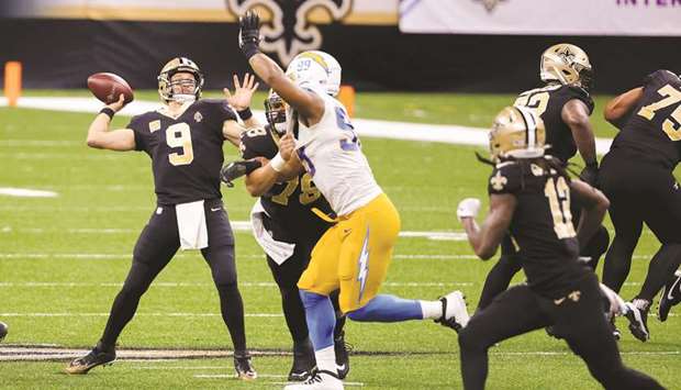 Los Angeles Chargers lose in OT to Drew Brees and New Orleans saints