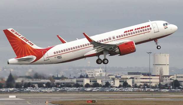 An Air India Airbus A320neo plane takes off in Colomiers near Toulouse, France (file). Tata Sons is set to take over ailing Air India again, more than half a century after the countryu2019s biggest conglomerate ceded control to the state.