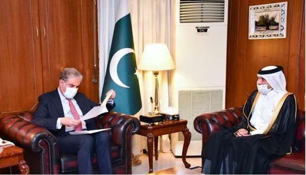 The message was handed over by HE the Ambassador of Qatar to Pakistan Sheikh Saoud bin Abdulrahman Al-Thani during a meeting with HE the Minister of Foreign Affairs of Pakistan.