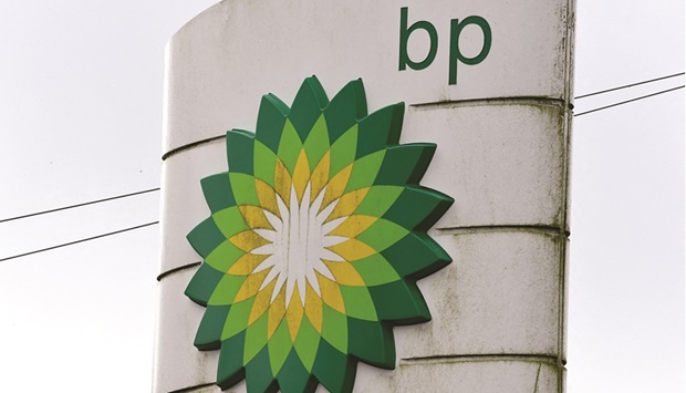 A BP logo is pictured at a petrol and diesel filling station in Wales, Britain. BP has agreed to buy US renewable gas producer Archaea for $4.1bn to help the British oil giant reach net-zero carbon emissions by 2050, the pair said yesterday.