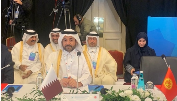 HE the CEO of Qatar Media Corporation Sheikh Abdul Aziz bin Thani al-Thani chaired the State's delegation to the conference.