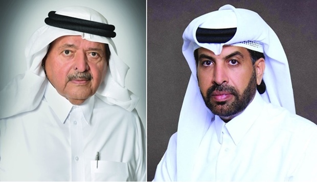 HE Sheikh Faisal bin Qassim al-Thani, Chairman, Aamal Company; Rashid al-Mansoori, CEO, Aamal Company 