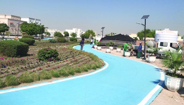 Walking track in Al Wakra.