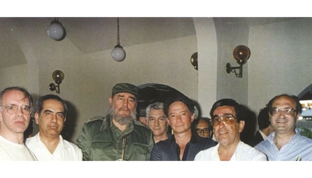 Meeting with Castro: the author is on the far right.