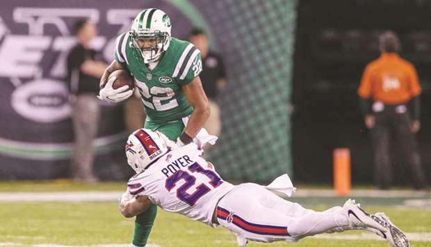 New York Jets running back Matt Forte carries for a touchdown