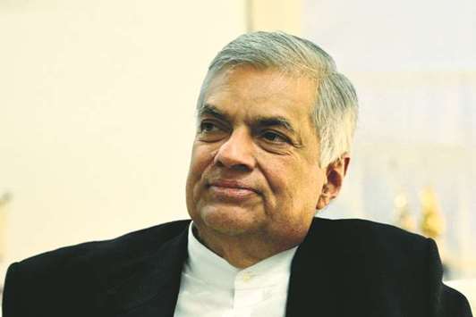 Sri Lankau2019s ousted prime minister Ranil Wickremesinghe speaks during an interview with AFP in Colombo.