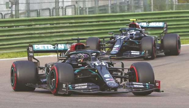 Hamilton Secures Title Record For Mercedes At Imola - Gulf Times