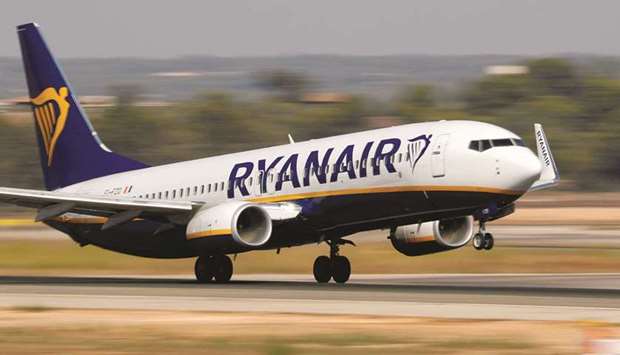 A Ryanair Boeing 737-800 airplane takes off from the airport in Palma de Mallorca, Spain (file). The Irish discount airline said yesterday that it is weighing a delisting due to compliance headaches caused by Britainu2019s exit from the European Union.