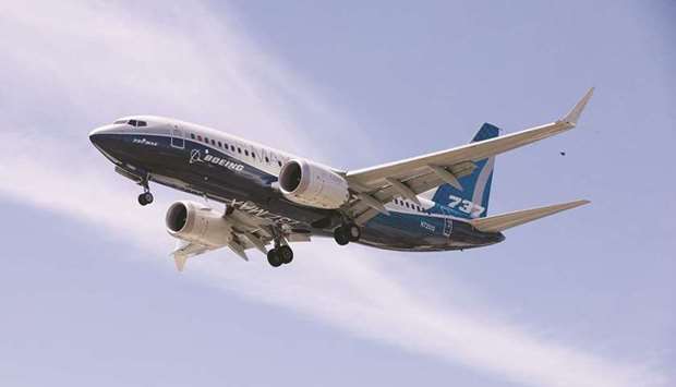 A Boeing 737 MAX airplane lands after a test flight at the Boeing Field in Seattle, Washington. Akasa Air has ordered two models from the 737 MAX family, the 737-8 and the high-capacity 737-8-200.