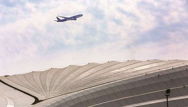 The special Boeing 777 aircraft, painted with bespoke FIFA World Cup Qatar 2022 livery took centre stage, carrying the Winneru2019s Trophy.