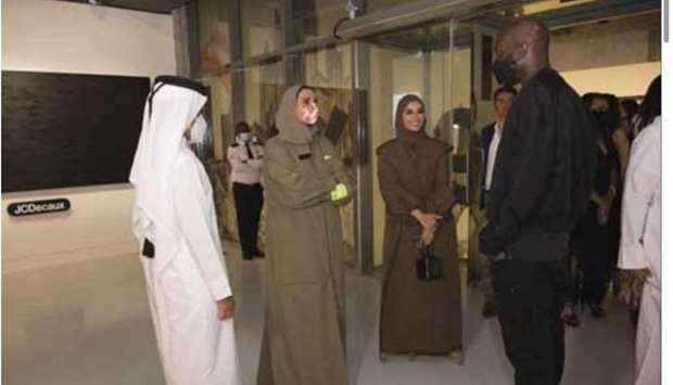 QM Chairperson HE Sheikha Al Mayassa bint Hamad bin Khalifa al-Thani toured the exhibition on Thursday.