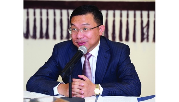 Chinese ambassador to Qatar Zhou Jian.