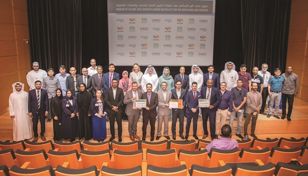 QM, Gord and DNV officials at the awarding ceremony.