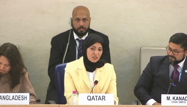 HE the Permanent Representative of Qatar to the United Nations in Geneva Dr Hind bint Abdulrahman al-Muftah