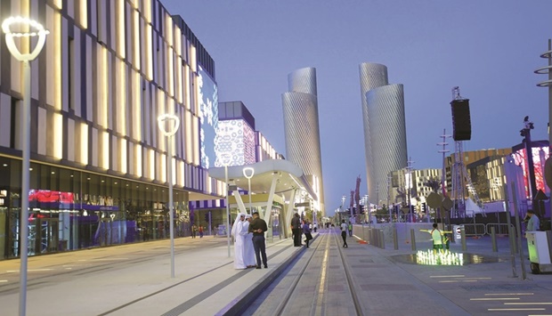 A scene from The Lusail Boulevard on Thursday. PICTURE: Ram Chand.