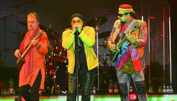 The reunited Junoon band from Pakistan enthralled the audience at Qatar National Convention Centre with a scintillating performance yesterday evening. The concert, u2018PK Music Fest Season IIu2019, was presented by Rahmodus as part of Shop Qatar 2020, with the support of Q-Tickets. PICTURE: Ram Chand