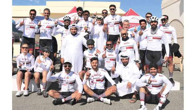 The winners of the Al Ghuwariyah Road Race.