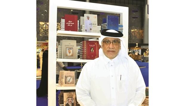 Khalid al-Sayed at Katara Publishing House's booth. PICTURE: Thajudheen